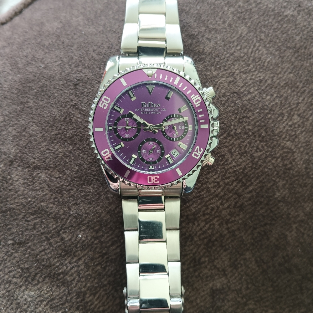 BiDen, unisex sport watch, purple